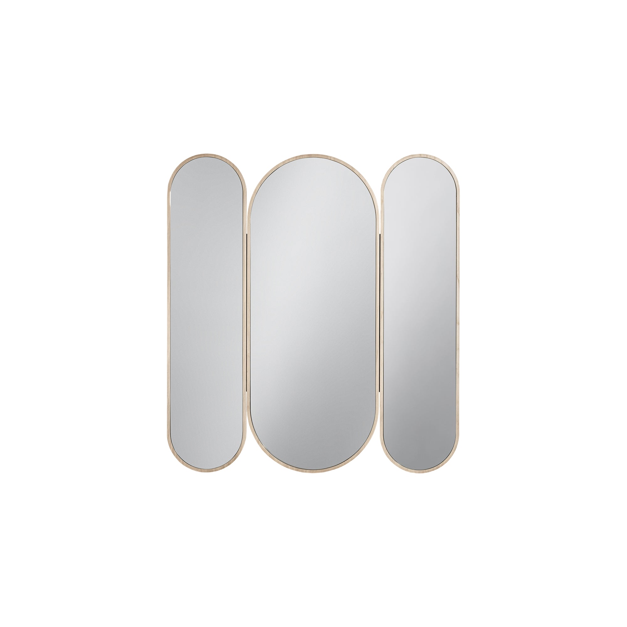 36″ Blossom Mirrored Three Doors, Blonde Oak reecebathand