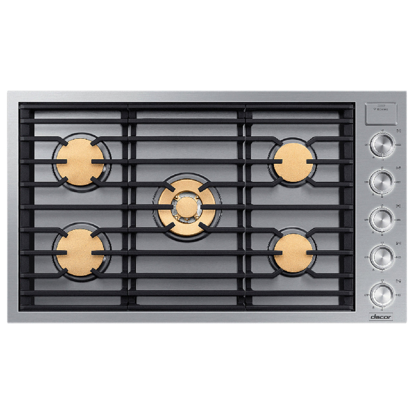 Dacor-DTG36M955FS natural gas cooktop w/ 5 burners