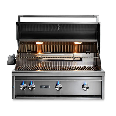 36" Freestanding Professional Grill w/ 3 Infrared Burners and Rotisserie