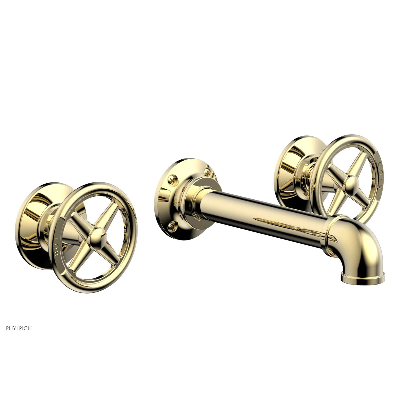 WORKS 2 Wall Lavatory Set - Cross Handles