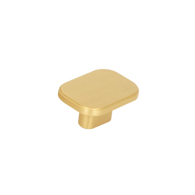 Momo Aspen Solid Brass Knob 40mm In Brushed Satin Brass