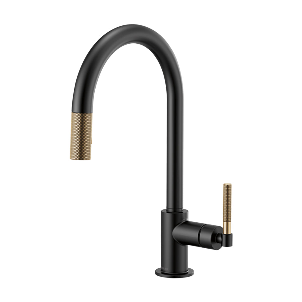 LITZE® Pull-Down Faucet with Arc Spout and Knurled Handle