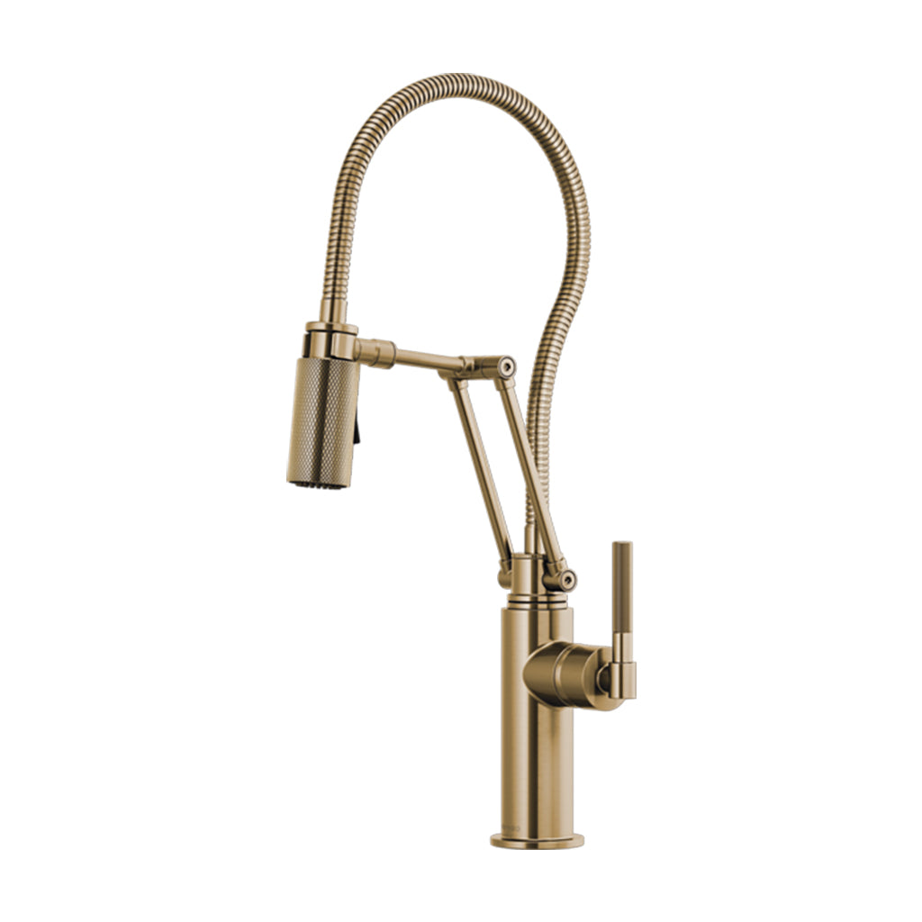 LITZE® Articulating Faucet With Finished Hose