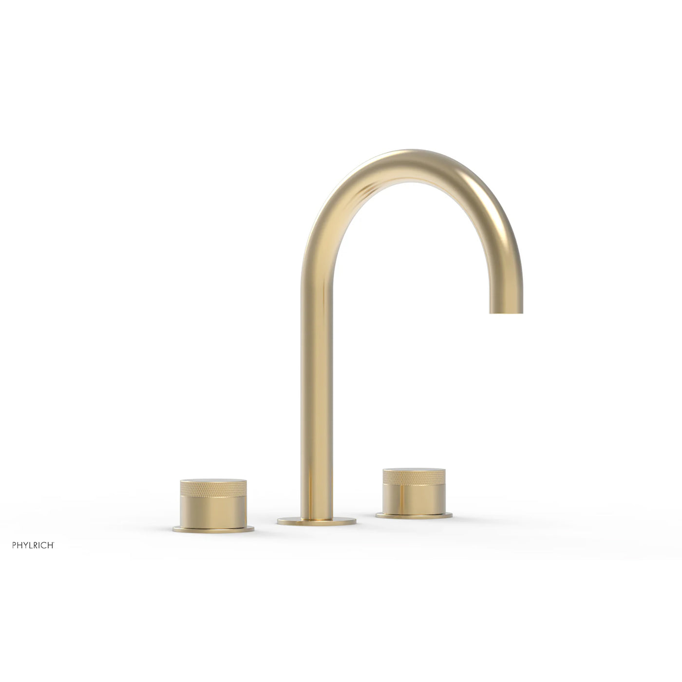 Widespread sink faucet with round handles