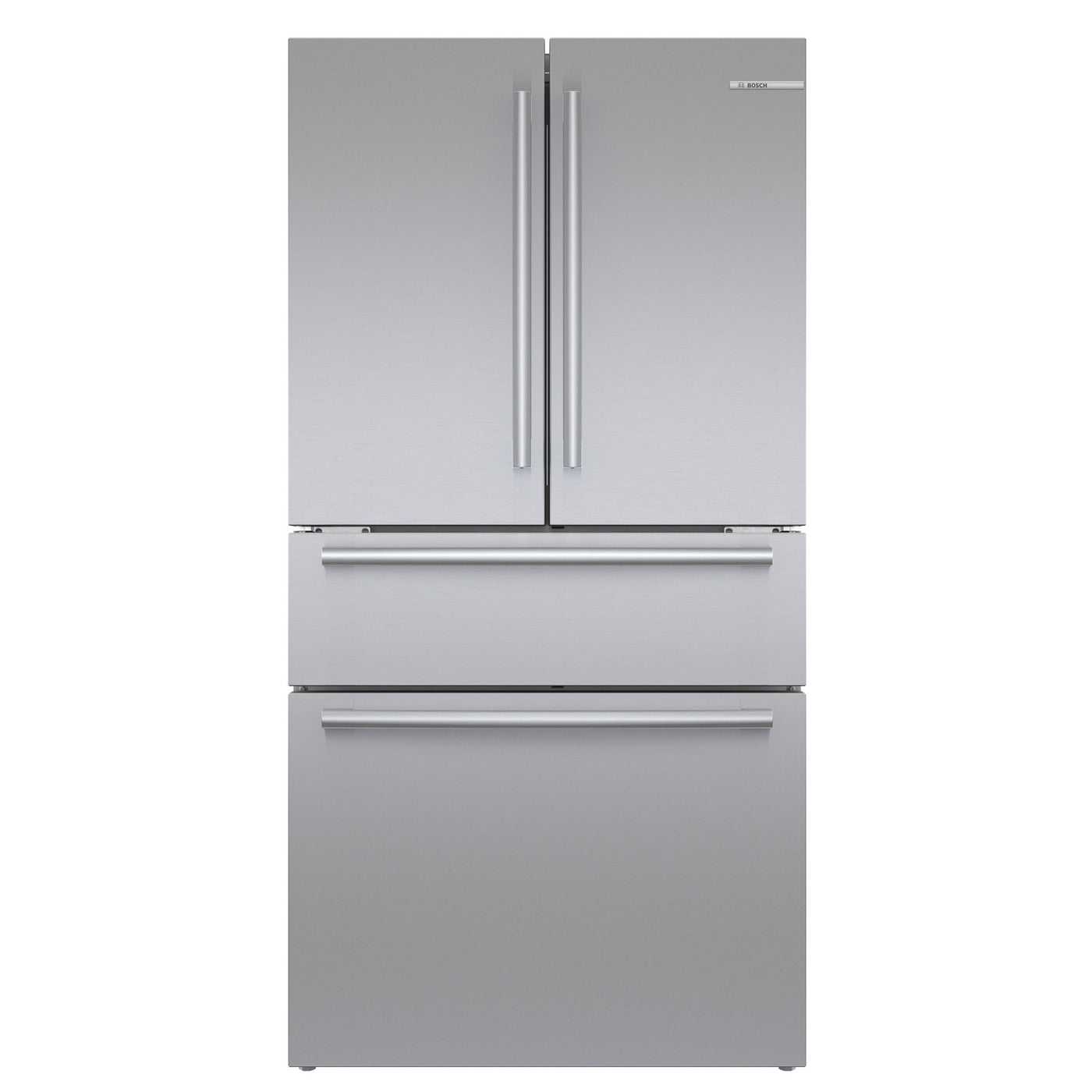 36″ 800 Series French Door Bottom Mount Refrigerator Easy clean stainless steel