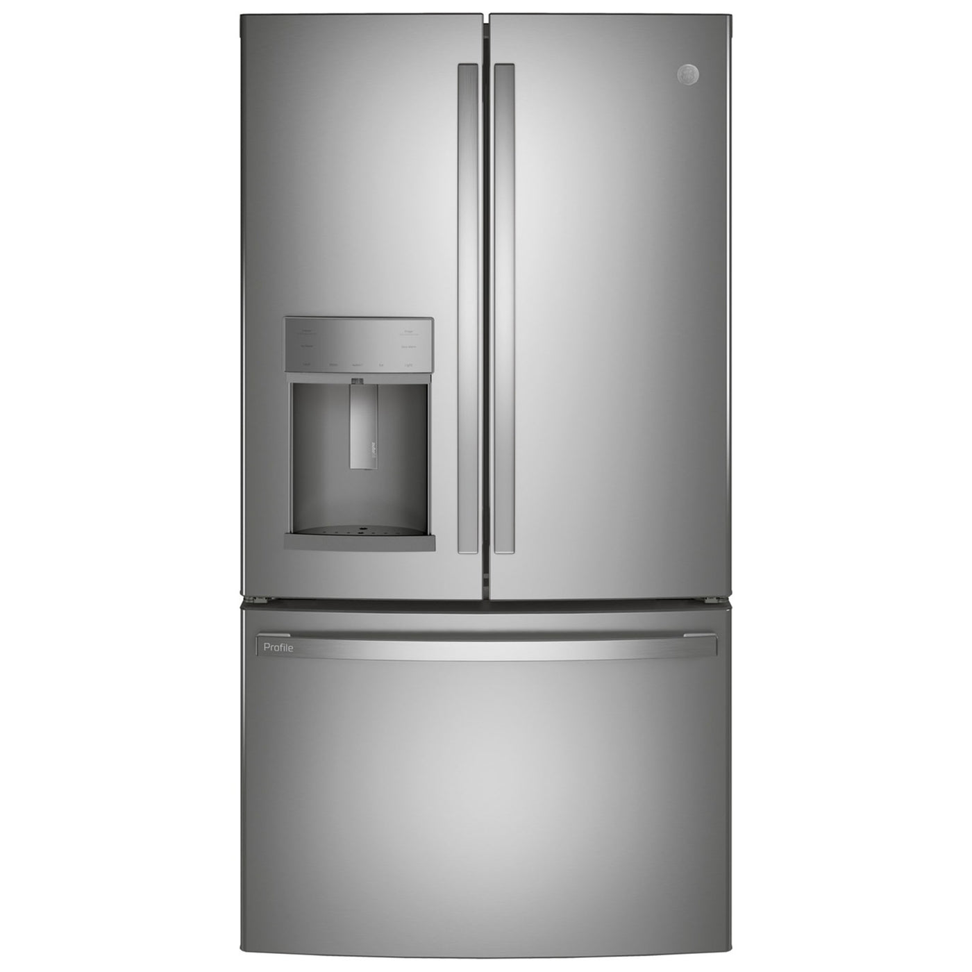 22.1 Cu. Ft. GE Profile™ Series ENERGY STAR® Counter-Depth Fingerprint Resistant French-Door Refrigerator with Hands-Free AutoFill