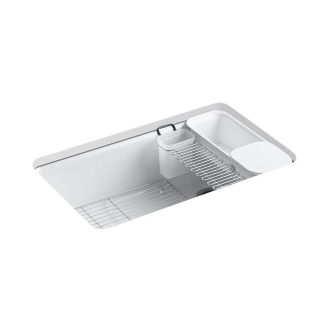 33" Riverby® undermount single-bowl workstation kitchen sink