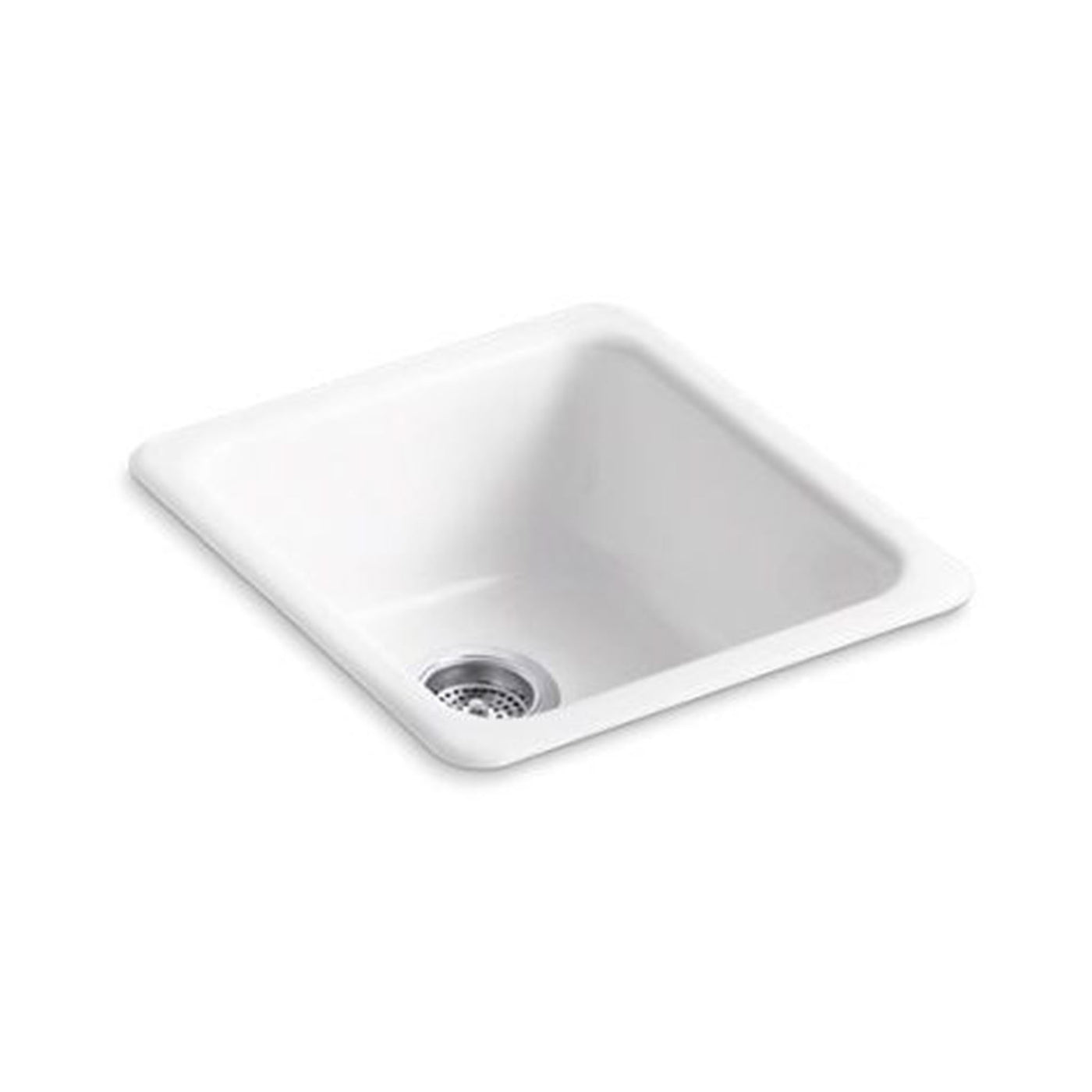 17" x 18-3/4" x 8-1/4" Iron/Tones® top-mount/undermount single-bowl kitchen sink