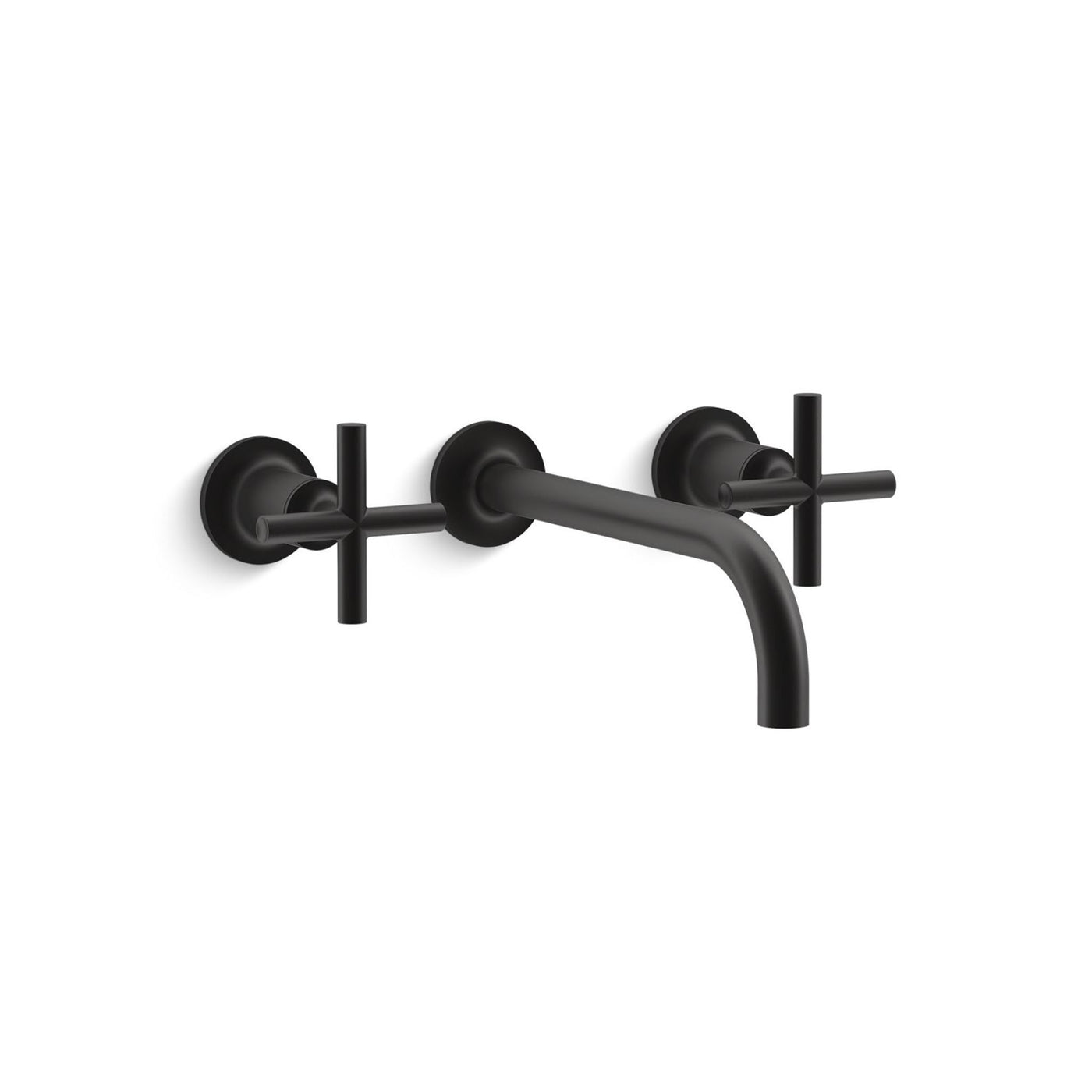 Purist® Widespread wall-mount bathroom sink faucet trim with cross handles, 1.2 gpm