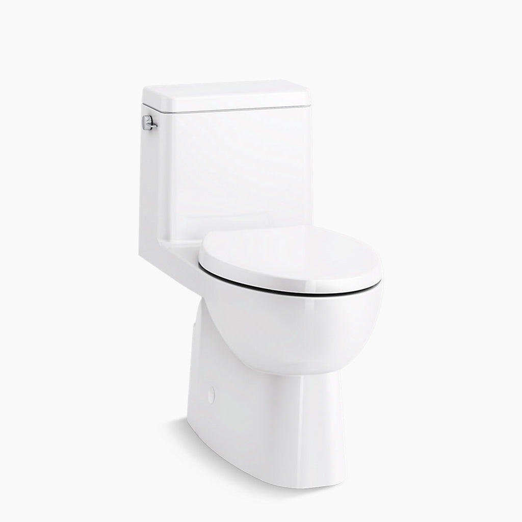 Reach® One-piece Compact Elongated Toilet With Skirted Trapway, 1.28 gpf