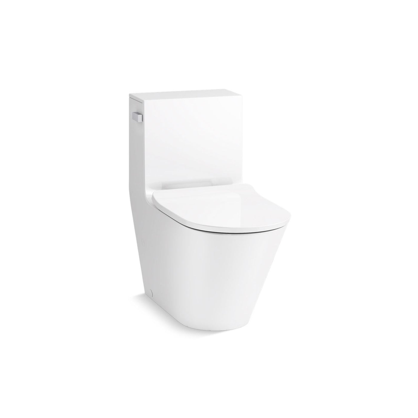 Brazn® One-piece compact elongated toilet with skirted trapway, dual-flush
