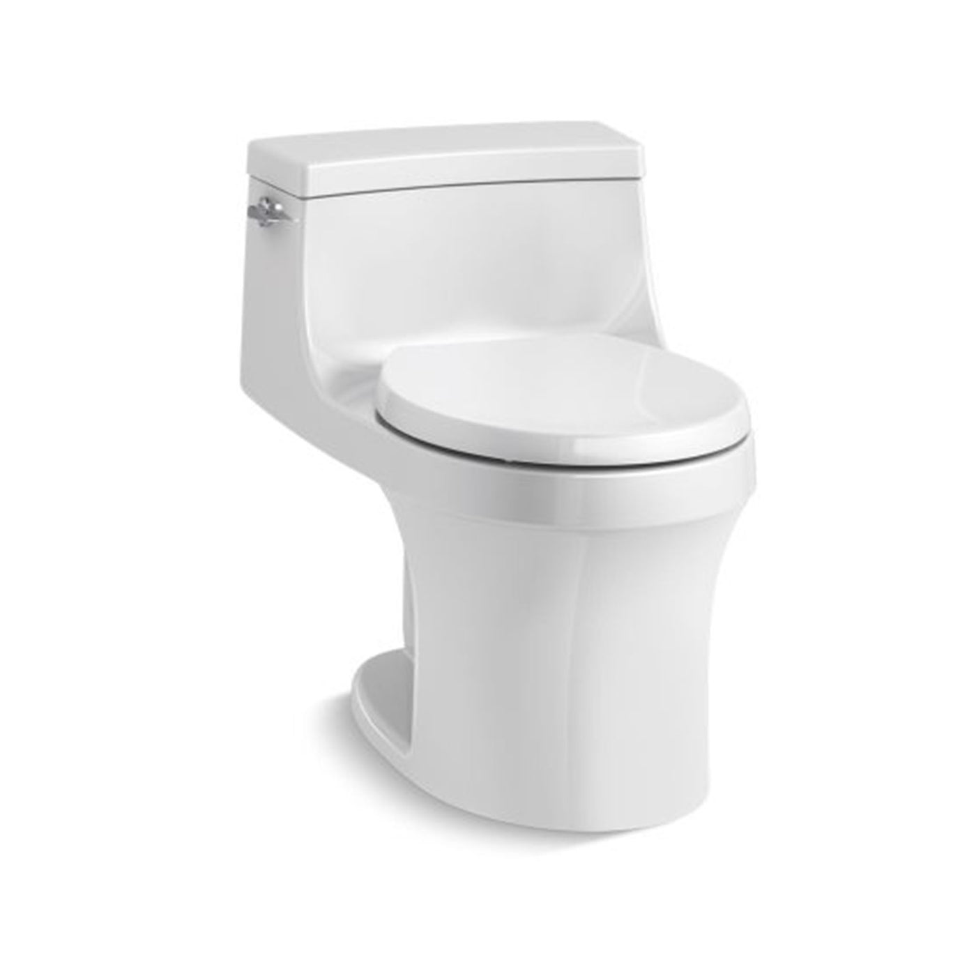 San Souci® One-piece round-front 1.28 gpf toilet with slow-close seat