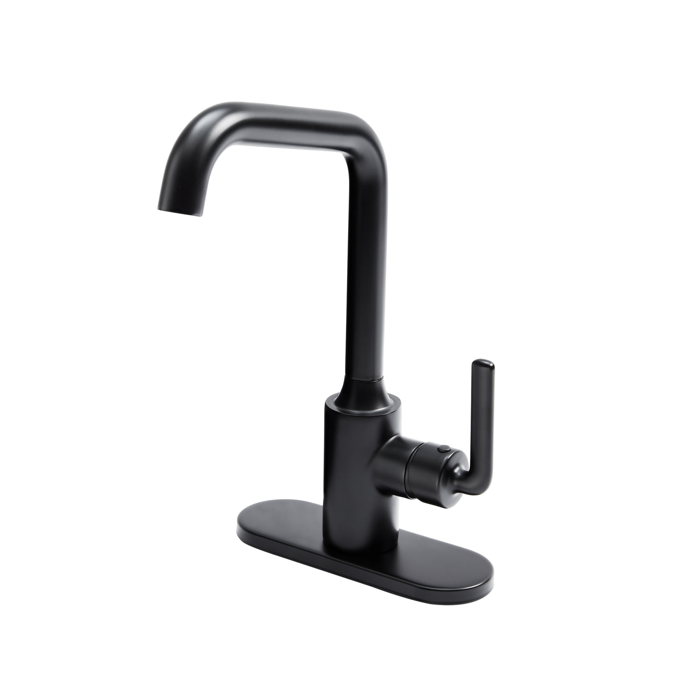 Solus Single Handle Lavatory Faucet with Deck Matte Black